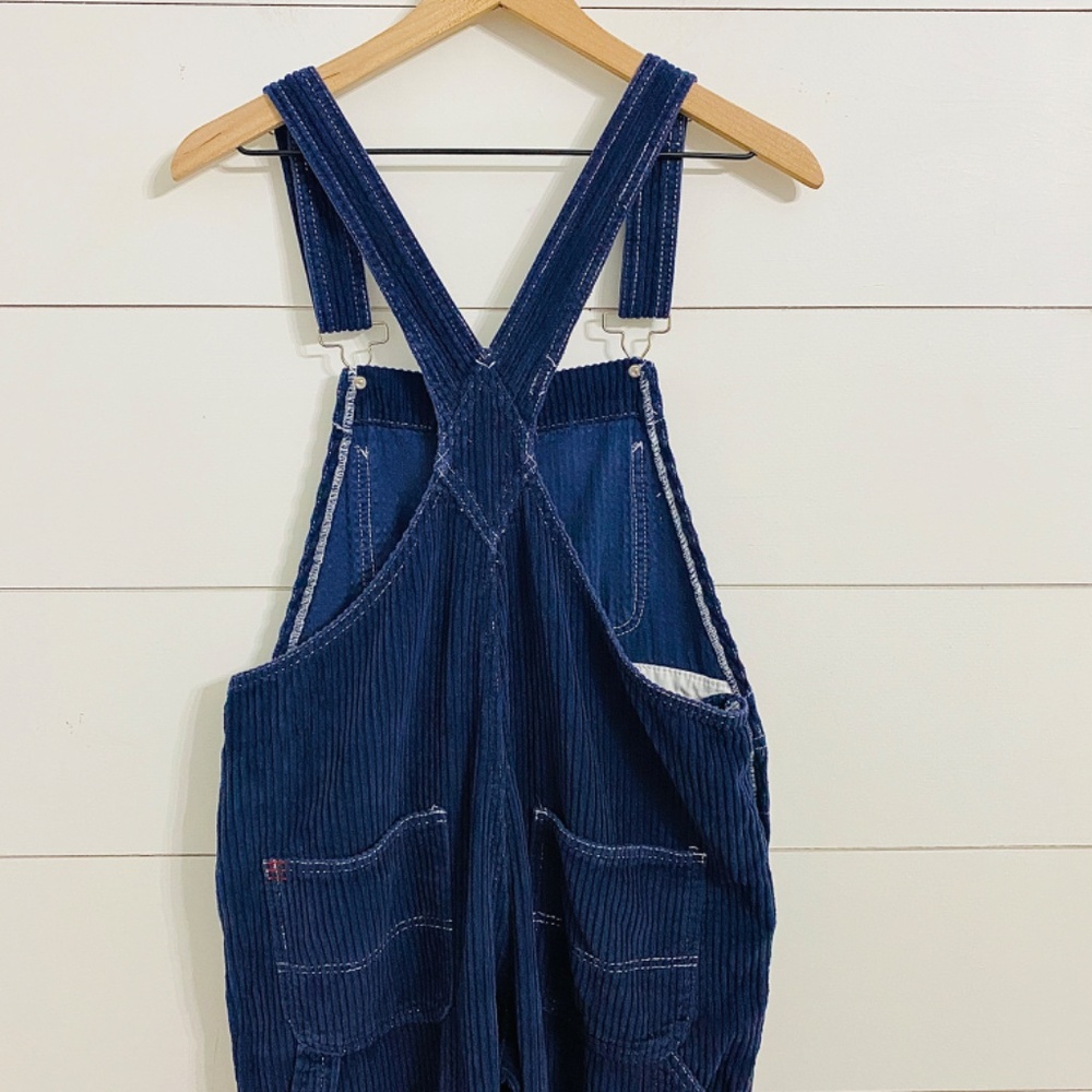 BDG Navy Corduroy Overalls, Women’s Size Small Petite - Picture 5 of 13